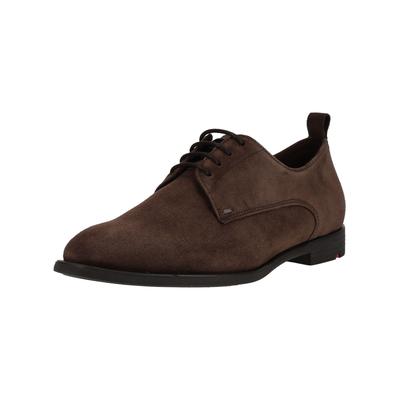 Schnürschuh LLOYD "LLOYD Halbschuhe Veloursleder", Damen, Gr. 40,5, braun (dunkelbraun), Veloursleder, Schuhe Schnürschuh