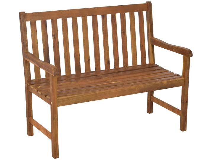 Gartenbank MERXX Mindanao , beige (natur), B:107cm H:89cm T:54cm, Holz, Sitzbänke, Gartenbank