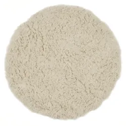 TEPPICH Super Flokati 1400 Naturwollshaggy 110x110 cm