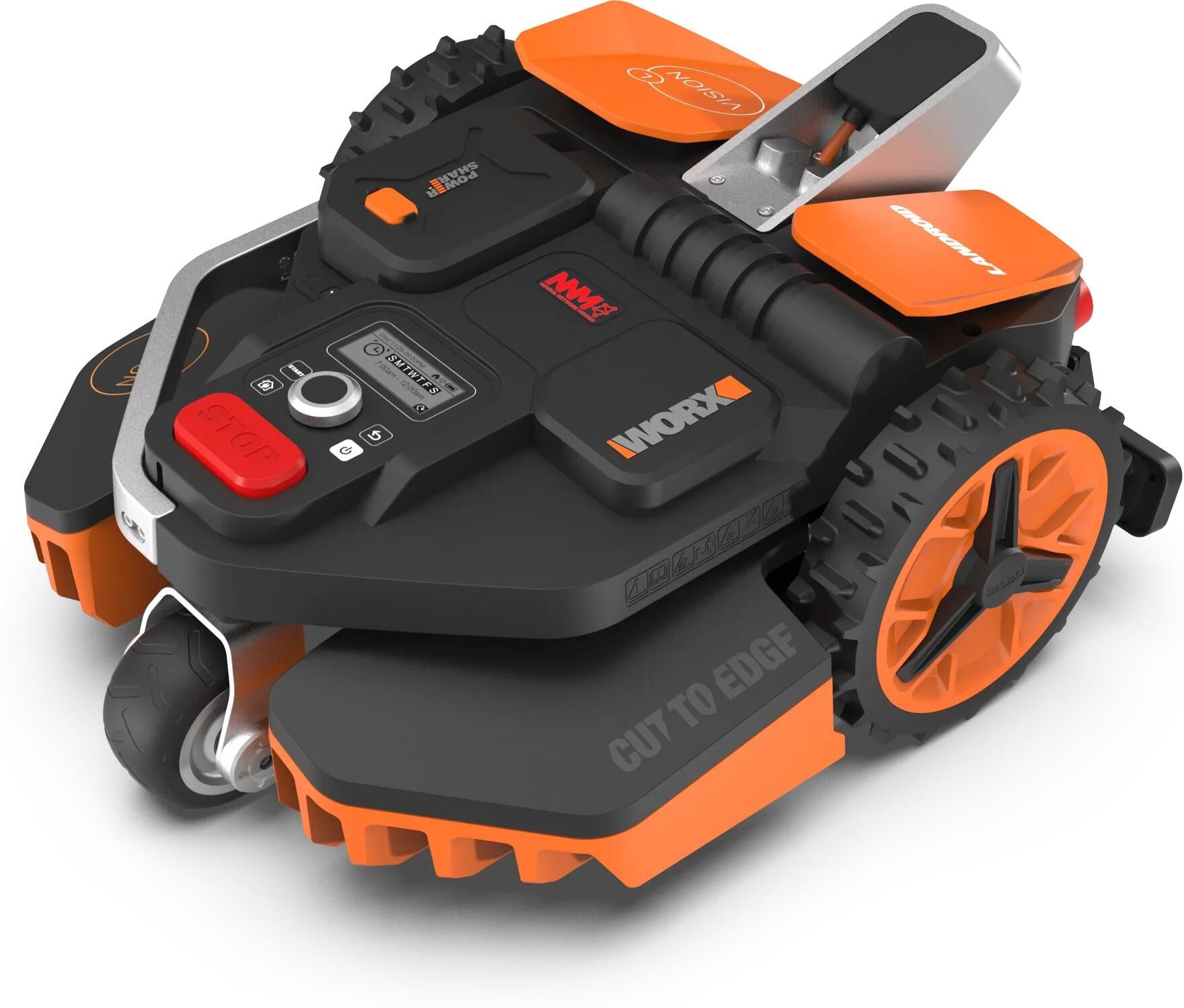 Rasenmähroboter WORX "Landroid Vision L1600, 1600 m²", bunt, B:48,7cm H:26,5cm T:63,8cm, Rasenmähroboter, Rasenmähroboter bunt Einheitsgröße