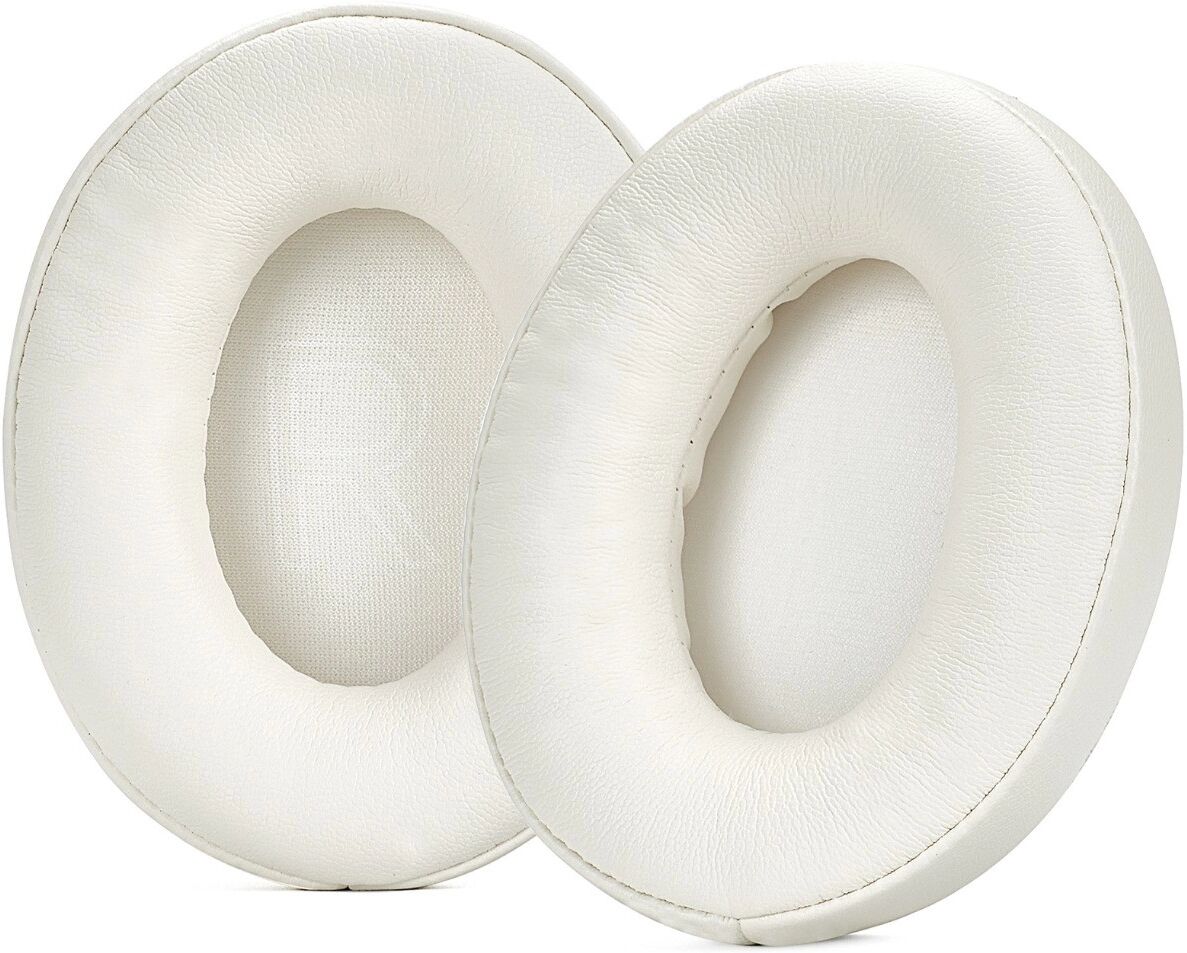 INF 2er-Set Protein-Leder Ohrpolster mit Memory-Schaum, Ersatz Ohrkissen kompatibel mit Deli LT650, LT600, LT777, LT750, cremefarben