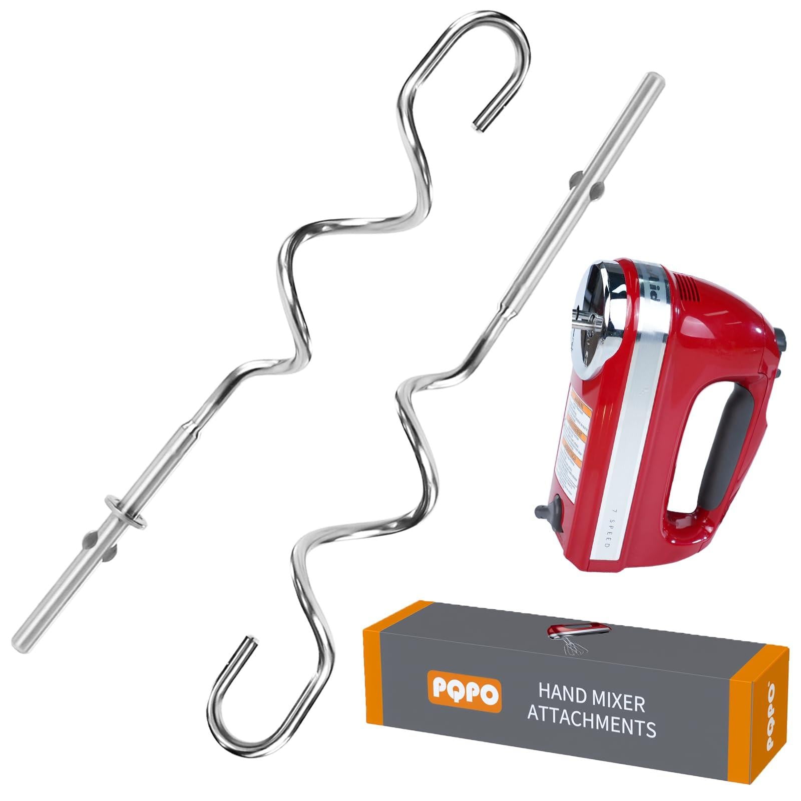 Selius 2 stuks handmixer deeghaak hulpstukken van roestvrij staal