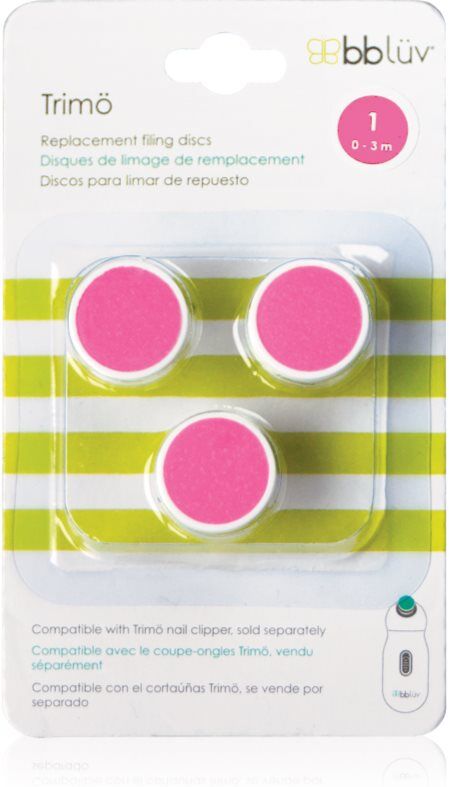 BBLÜV Trimö accessoires de rechange pour lime à ongles pour enfants 0-3m 3 pcs