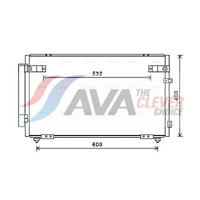 AVA CLEVER CHOICE Kondensator, Klimaanlage TOA5621D für LEXUS