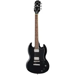 Epiphone SG Tribute Ebony - elektrische Gitarre (Lorbeer, Mahagoni, Okoume), Gitarre, Schwarz