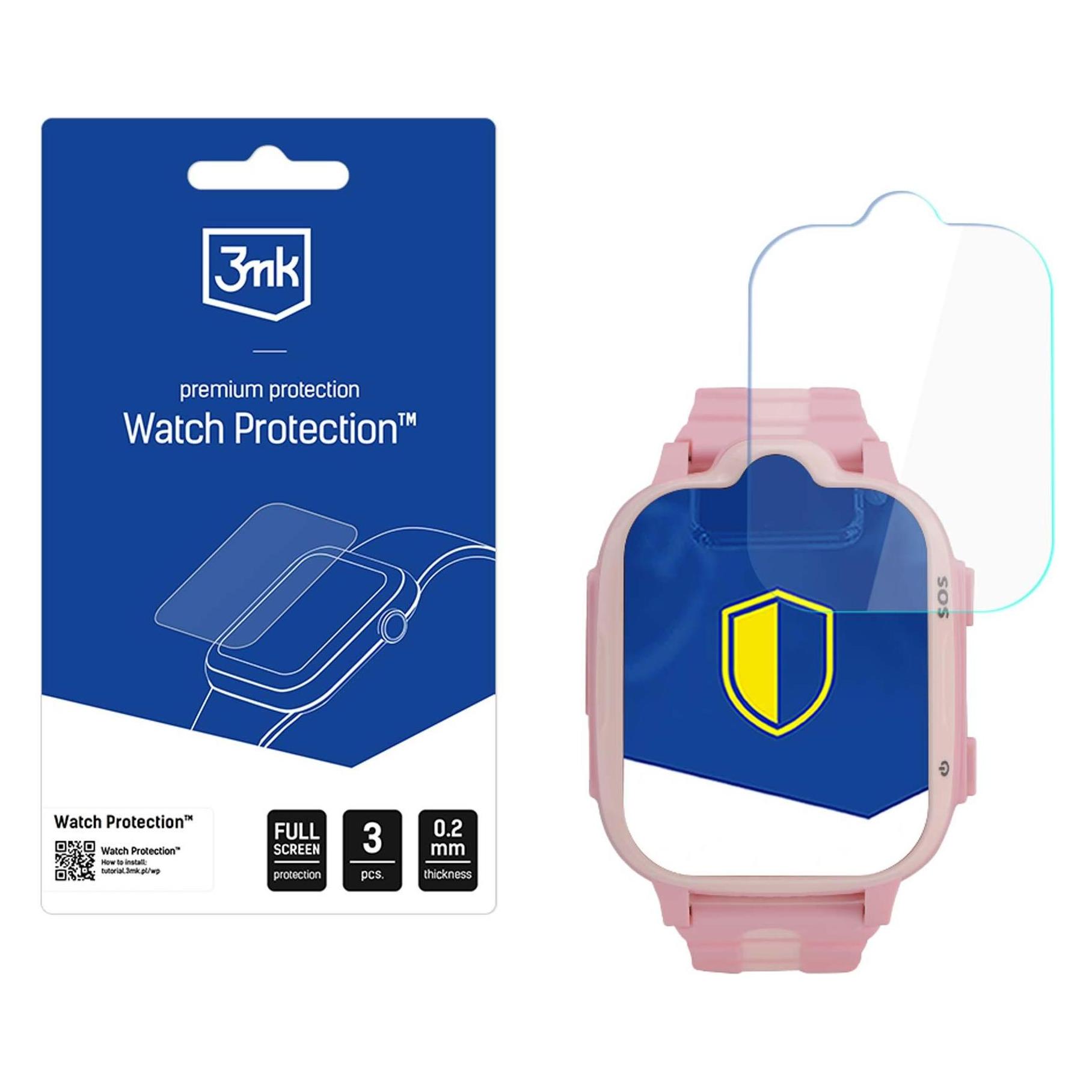 3MK Watch Protection ARC Smartwatch Screen Protector Film for Garett Kids eSIM 4G (W-3WPrARC-GTE-0)