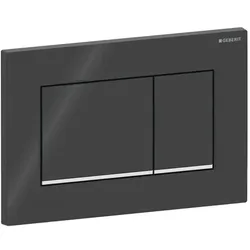 Geberit Sigma 20 Square Betätigungsplatte 115883KM1 schwarz / hochglanz-verchromt