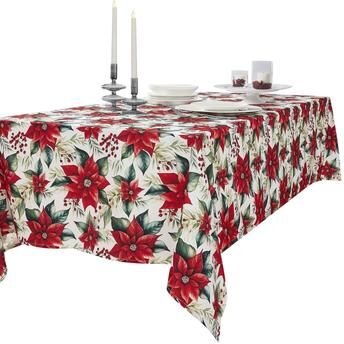 Avanti Linens "Avanti Poinsettia 60"" x 84"" Tablecloth"