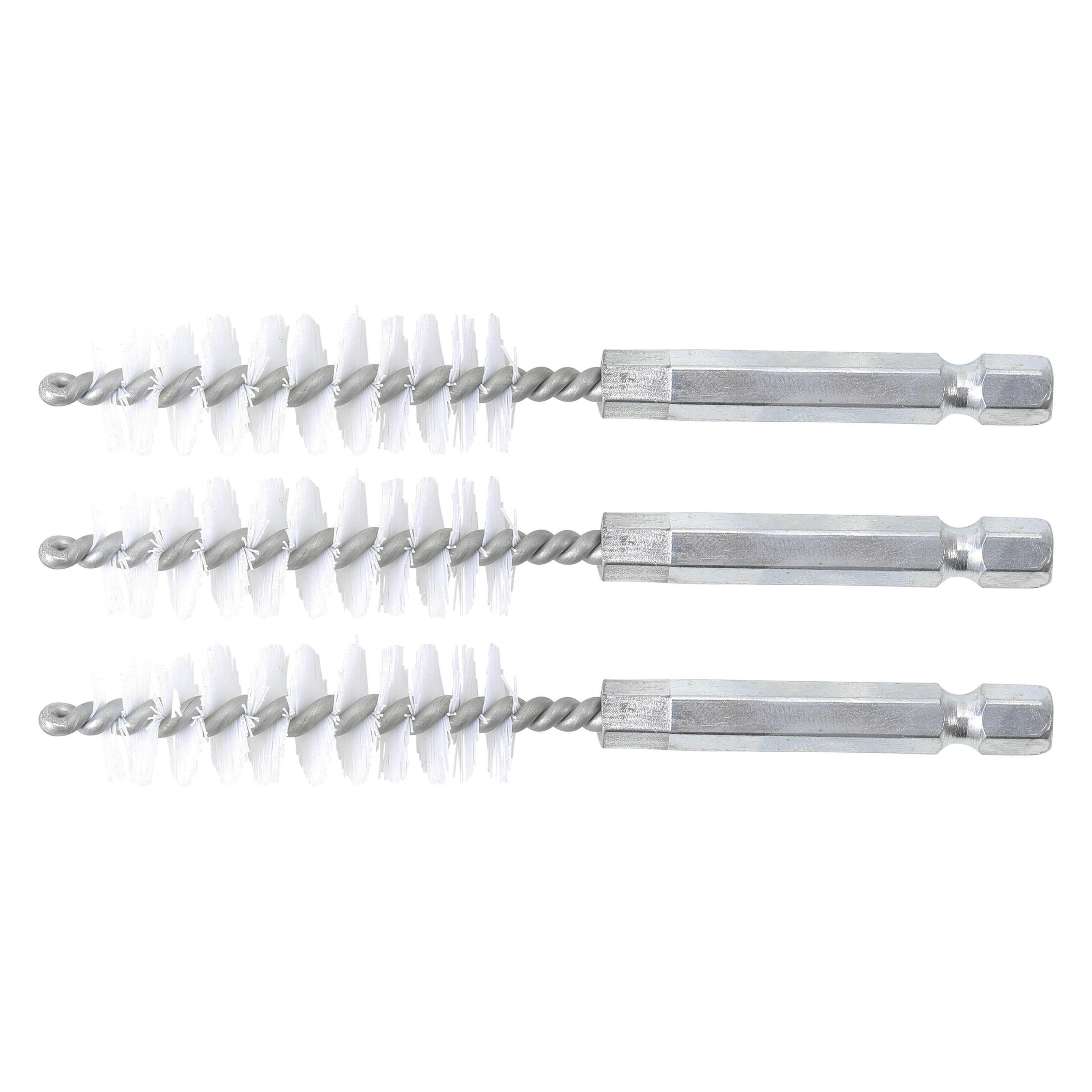 BGS Nylonbürste 14 mm Antrieb Aussensechskant 6,3 mm (1/4") 3-tlg. (3078-14-N)