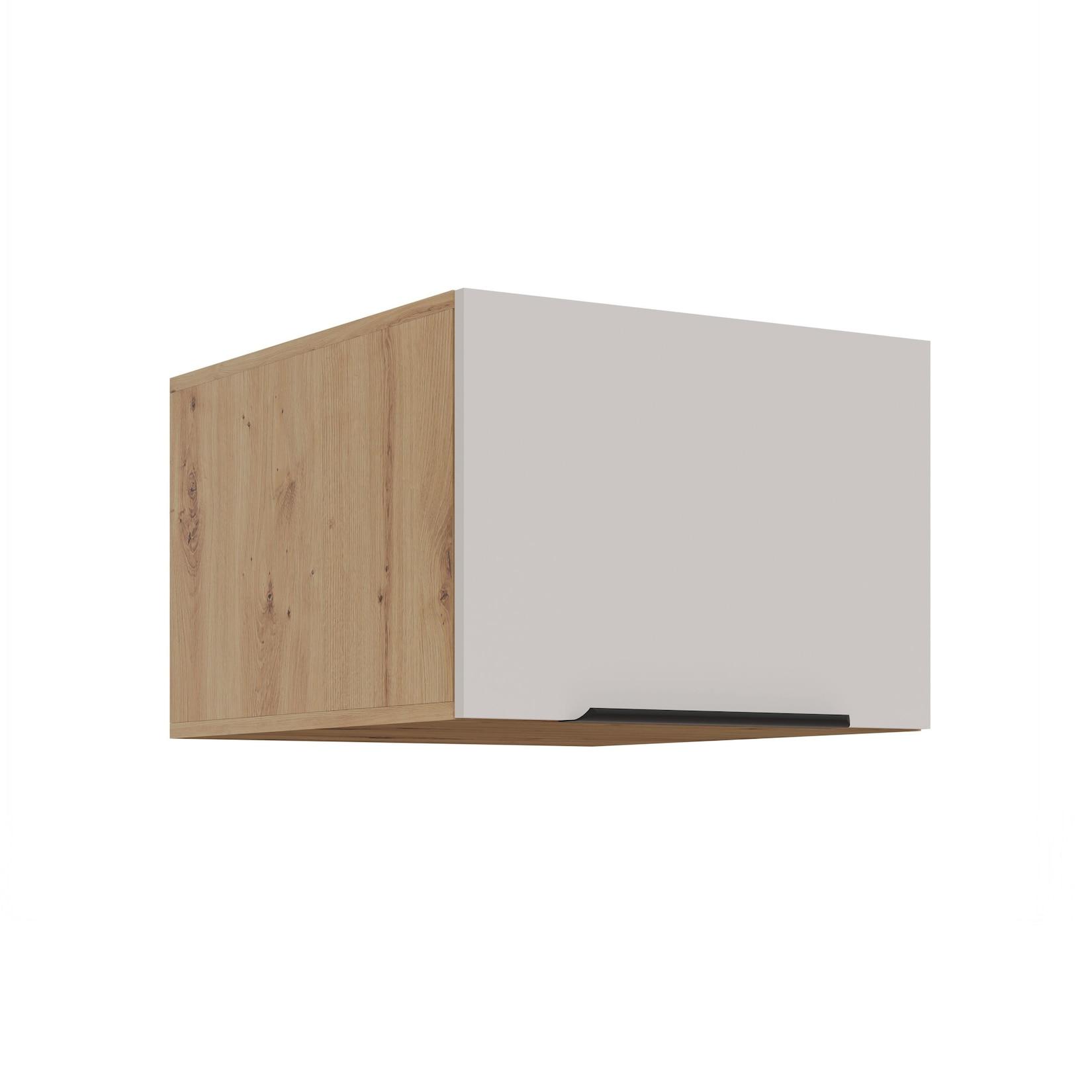 Aufsatzschrank Hochschrank 50 cm Küche SOLANO Kaschmir beige Küchenzeile