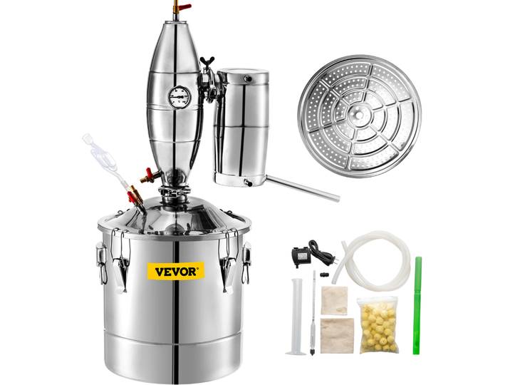 SucceBuy 20L-70L distillateur d'alcool Machine équipement de brassage de bière bricolage vin Moonshine appareil distributeur Kit appareil ménager