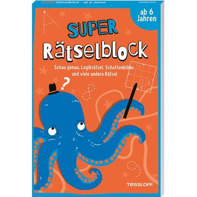 Super Rätselblock ab 6 Jahren. Schau genau, Logikrätsel, Schattenbilder und viele andere Rätsel, Taschenbuch von Stefan Heine, Tessloff Verlag Ragnar