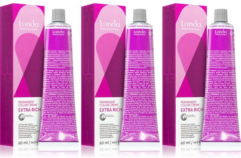 Londa Professional Permanent Color Extra Rich coloration cheveux conditionnement avantageux teinte 8/44