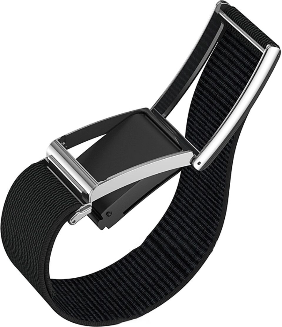 INF Faltbarer 25mm Armriemen, kompatibel mit Whoop 5 – Nylon & Zinklegierung, Klettverschluss Schnellverschluss, Passform Schwarz