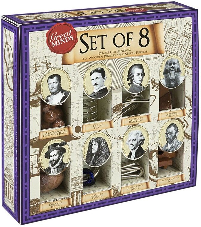 Great Minds - Set de 8 Grands Esprits - Professor Puzzle