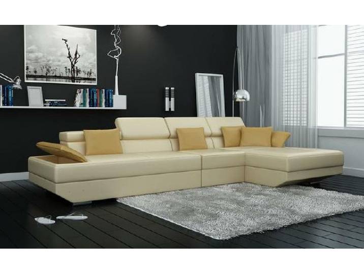 JVmoebel Ecksofa Wohnlandschaft aus Leder in modernem Design für eleganten Komfort, Made in Europa