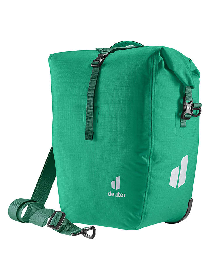 Deuter Fahrradtasche "Weybridge 25+5" in Grün - (B)34 x (H)43 x (T)22 cm - onesize