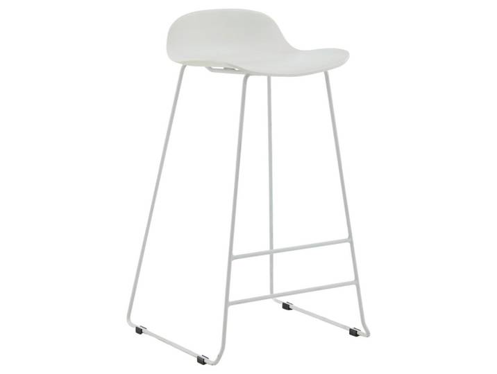Livetastic Barhocker-Set, White, Metall, Kunststoff, 50x87x42 cm, Esszimmer, Barmöbel, Barhocker