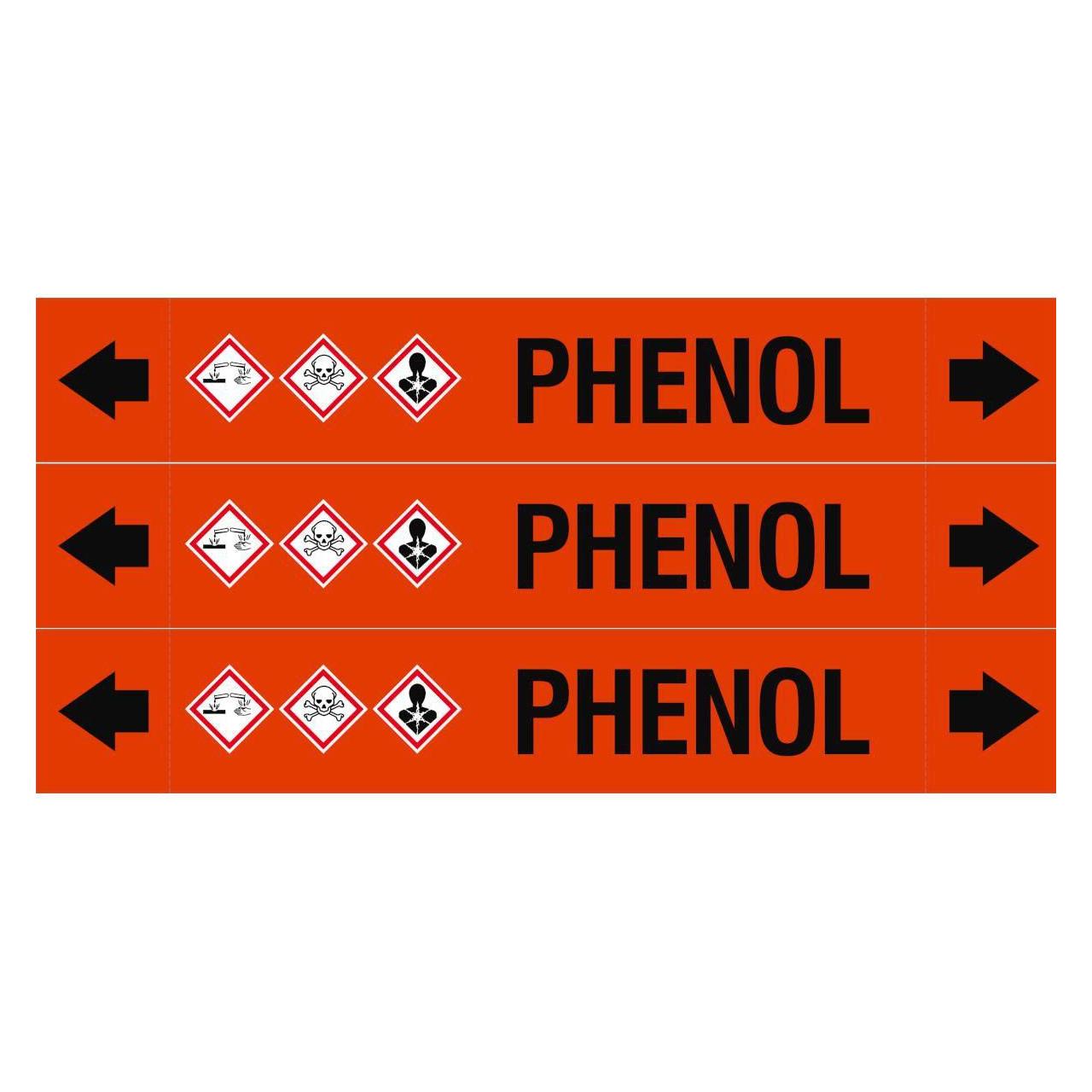 Brady ASME - Rohrmarkierer - Phenol (ASMEPM-37X230MM-PHENOL)