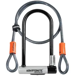 KRYPTONITE Bügelschloss Kryptolok Standard mit Schlaufenkabel KryptoF