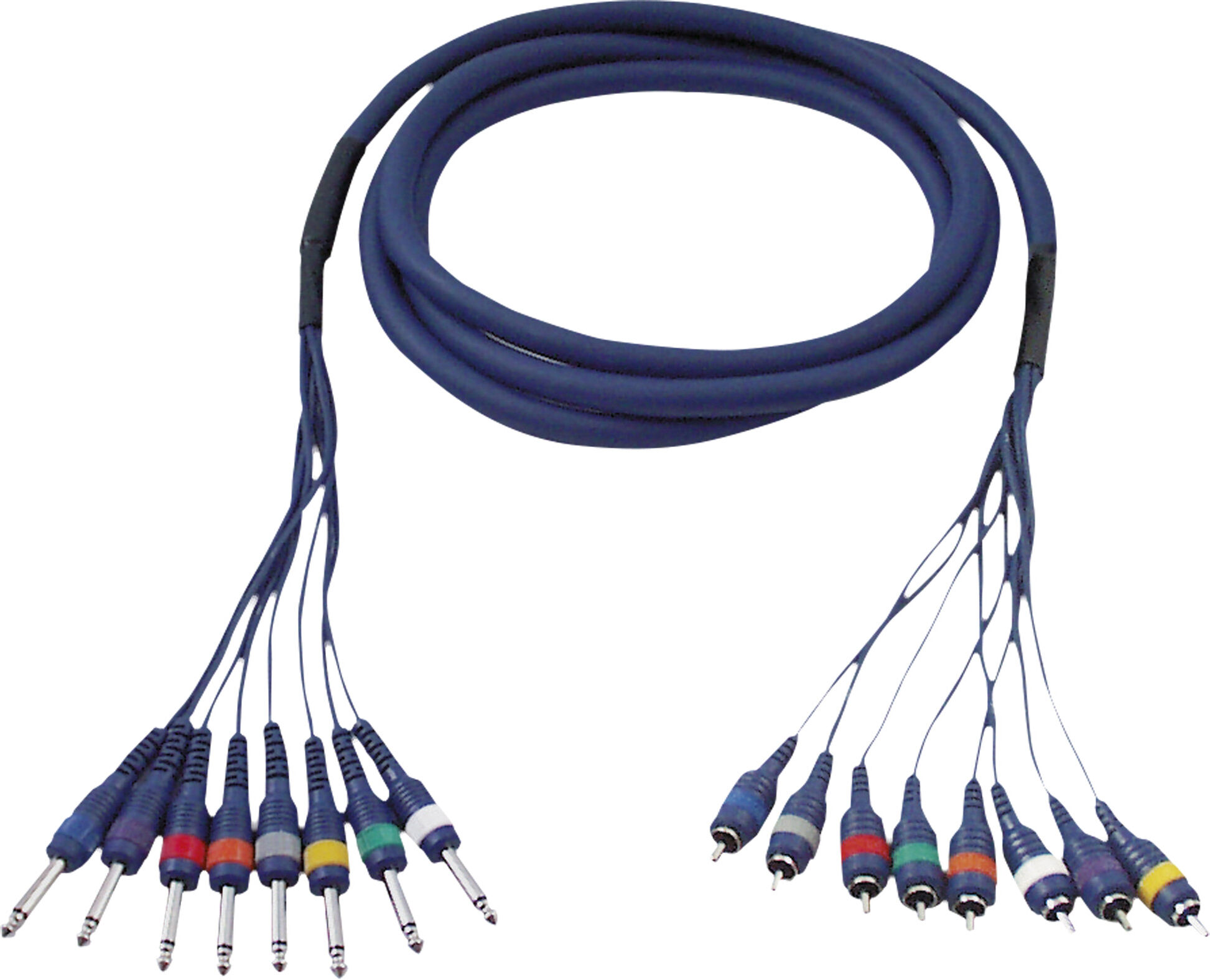 DAP Audio Fl64 – 8 Mono-Klinkenstecker Auf 8 Cinch-Buchsen, 6 M