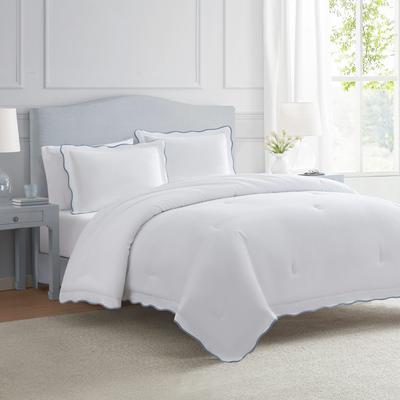 Martha Stewart Simple Scallop Cotton Comforter Set