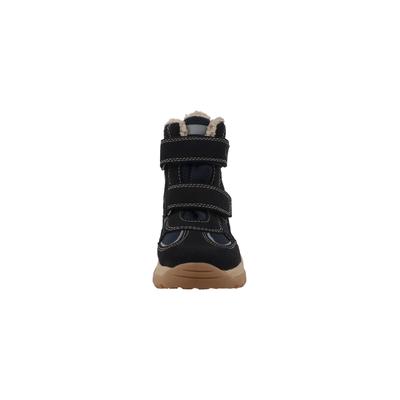 Stiefel LURCHI "Lurchi Nevis-TEX", Mädchen, Gr. 25, blau (atlantic, beige), Leder, Schuhe Stiefel