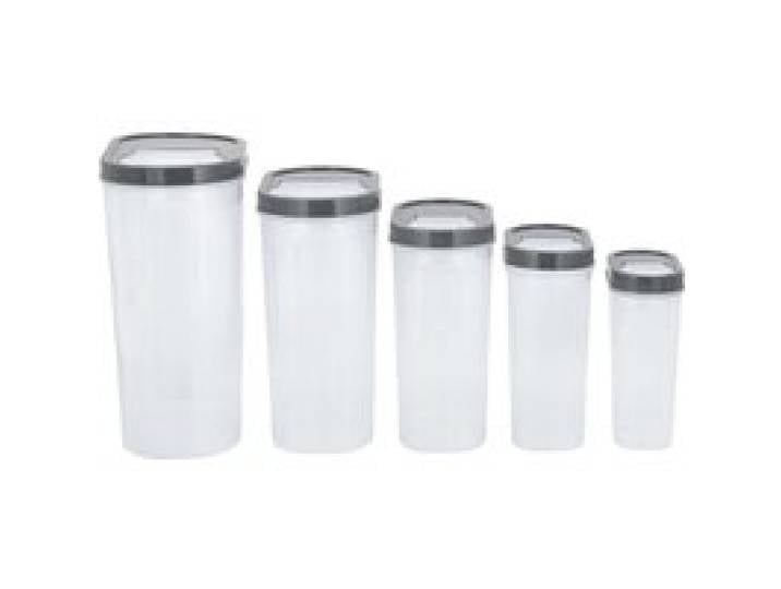 SILVERCREST® Boîtes verseuses en plastique, 5 pièces (gris)