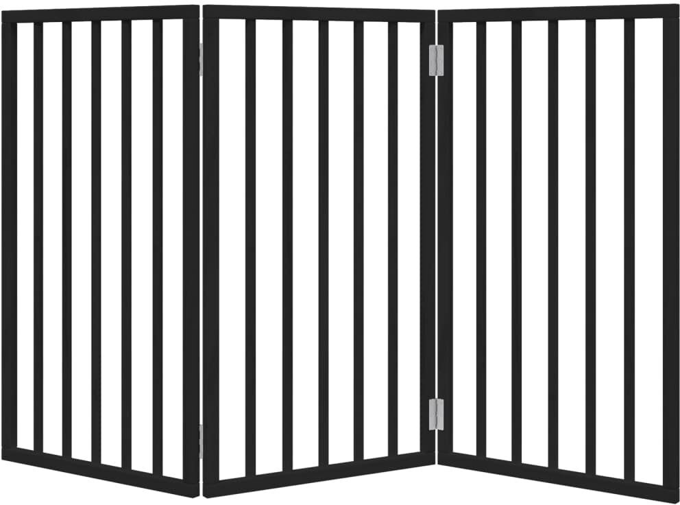 Archie & Oscar Wyanet Solid Wood Dog House Door Black 90cm H x 150cm W x 2cm D
