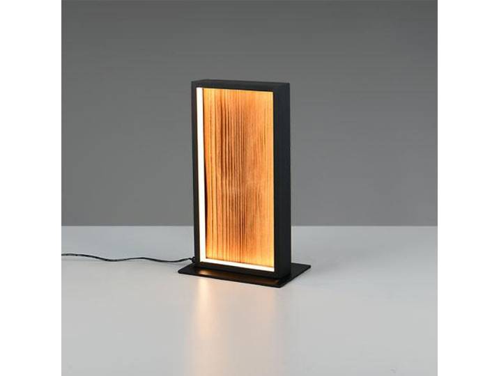 Trio Tischleuchte Kalea Modern 30,3 x 18 cm warmweiß holzfarben