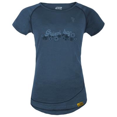 Grüezi Bag - Women's Uhura - Merinoshirt Gr XL ocean cave