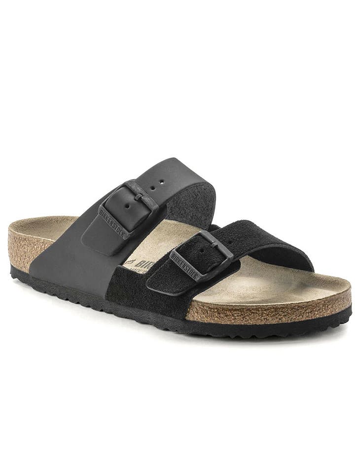 Birkenstock Pantoletten "Arizona Split" in Schwarz in Schwarz - 37