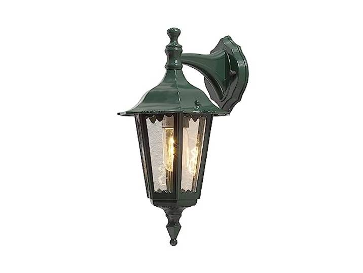 Konstsmide Firenze Wandleuchte B: 19 cm T: 24 cm H: 36 cm, 1 x 60 W, IP43 lackiertes Aluminium, grün 7231-600