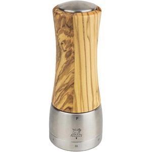 Peugeot Gewürzmühle Madras 36140, Höhe 16 cm, Olivenholz, natur, Stahlmahlwerk, Pfeffermühle