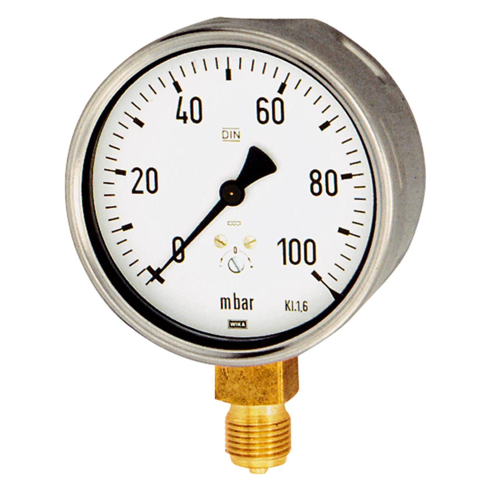 Riegler 102529-5803 capsuleveer, G 1/4 radiale onderkant, -60/0 mbar, Ø 63, 1 stuk (5803)