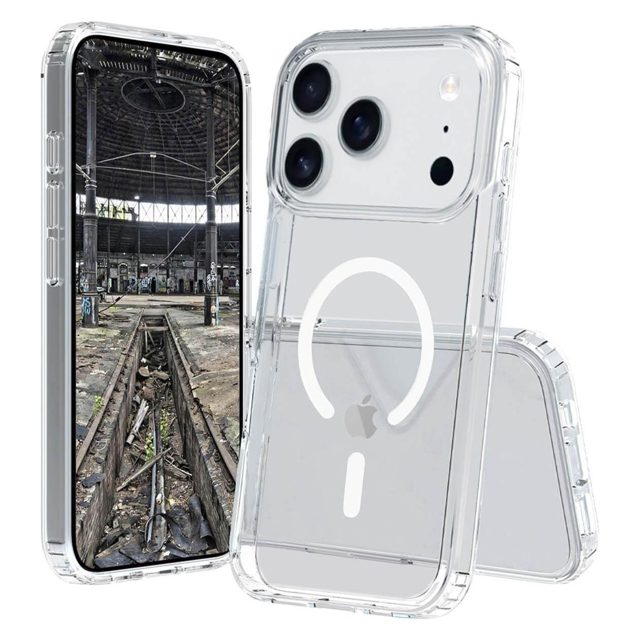 JT Berlin BackCase Pankow Clear MagSafe| Apple iPhone 17 Pro| transparent| (11157) (Apple iPhone 17 Pro, Apple iPhone 18 Pro) (11157)