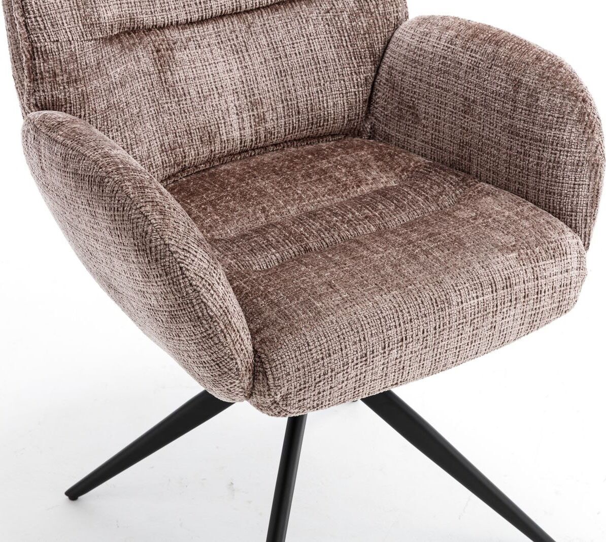 Esszimmerstuhl HOME AFFAIRE "Ronda", braun (taupe, schwarz, taupe), B:64cm H:94cm T:69cm, Stühle, Esszimmerstuhl taupe, schwarz, taupe B/H/T: 64cm x 94cm x 69cm, 2 Stk., Microfaser uni