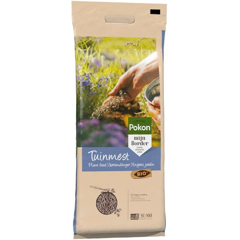 Pokon Bio tuinmest voor gazon en siertuin, 10 kg