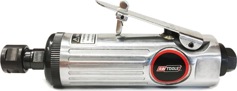 AWTools Rechte pneumatische slijpmachine met accessoires