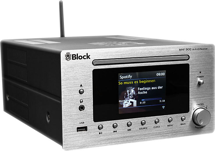 BLOCK MHF-900 Solo, Internet, Digital, DAB+, FM, 87,5 - 108 MHz, 80 W, 10 - 30000 Hz