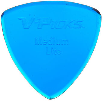 V-Picks Medium Pointed Lite Blue Sapphire Blue