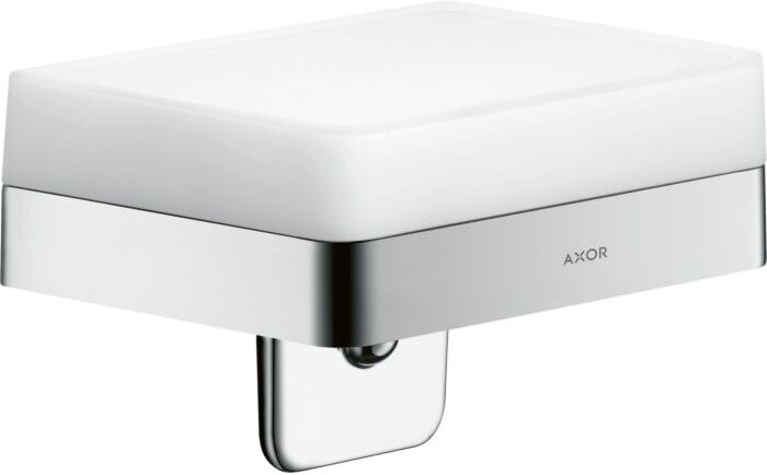 Hansgrohe Axor Universal Circular Universal Seifenspender 42819000 Wandmontage, mit Ablage, Glas, Halter chrom