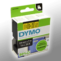 Dymo Label Band D1 53718 (S0720980) schwarz auf gelb 24mm x 7m