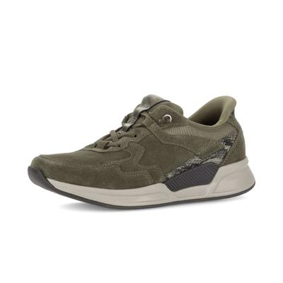 Sneaker GABOR "Sneaker low", Damen, Gr. 38,5, grün, Schuhe Sneaker