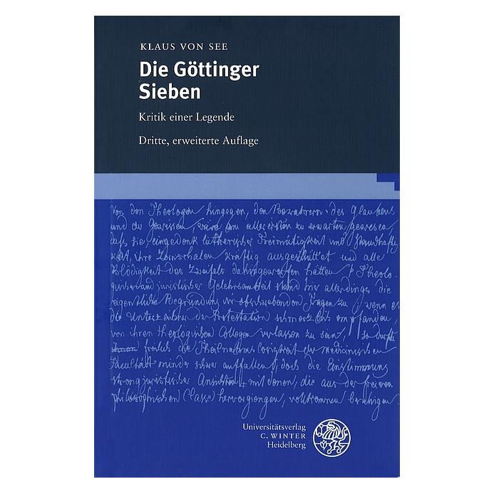 Winter Die Göttinger Sieben (Deutsch, Softcover, Klaus von See) (55188076)