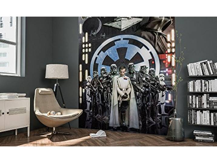 Komar Star Wars Vlies Fototapete EMPIRE 200 x 275 cm Tapete, Wand Dekoration, Todesstern, Sturmtruppler, Kinderzimmer 009-DVD2