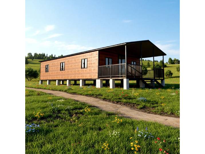 Maison conteneur extensible avec terrasse, maison mobile préfabriquée, toit en acier léger, 2, 3 ou 4 chambres, pièce pliante, chambres de jardin
