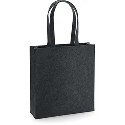 BagBase Filz Tasche Einkaufstasche BG723 charcoal melange 37 x 41 x 11,5 cm