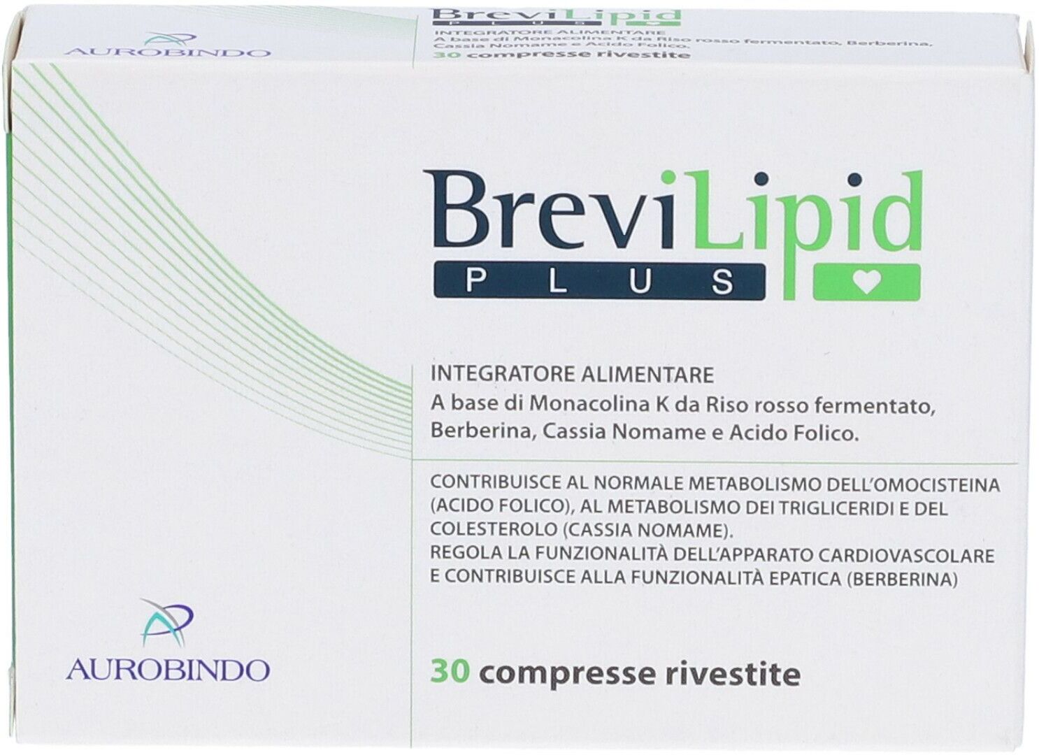 AUROBINDO PHARMA ITALIA Srl Aurobindo, Brevilipid Plus, 30 Compresse