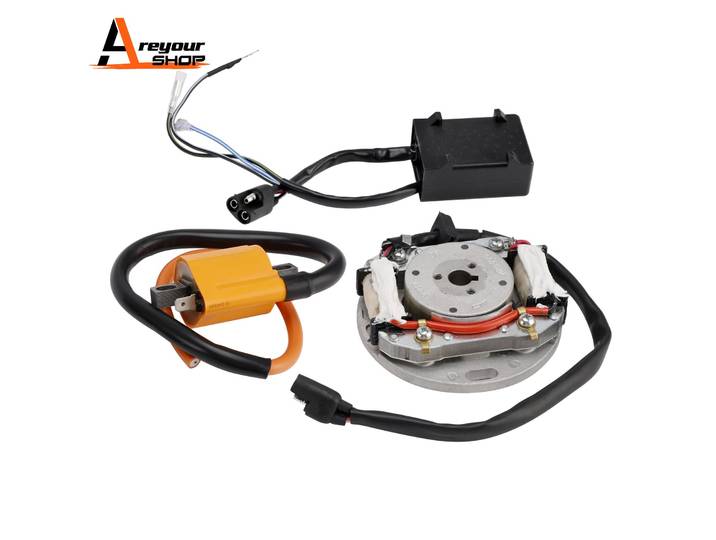 Kit CDI de Stator de Rotor de volant d'inertie de bobine d'allumage pour Kawasaki KX125 KX250 1974-1986